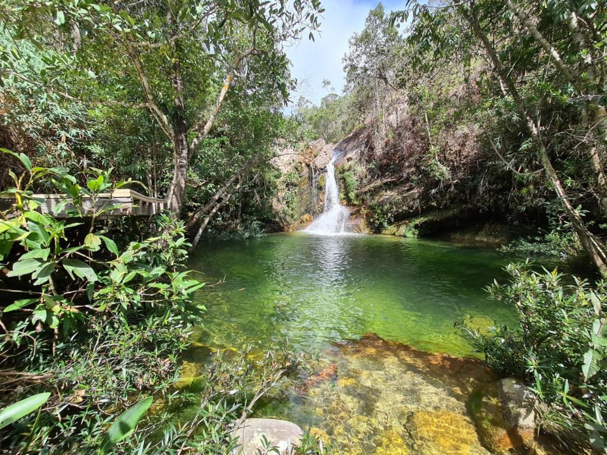 Cachoeira E Pousada Paraiso Dos Pandavas Alto Paraiso de Goias Luaran gambar