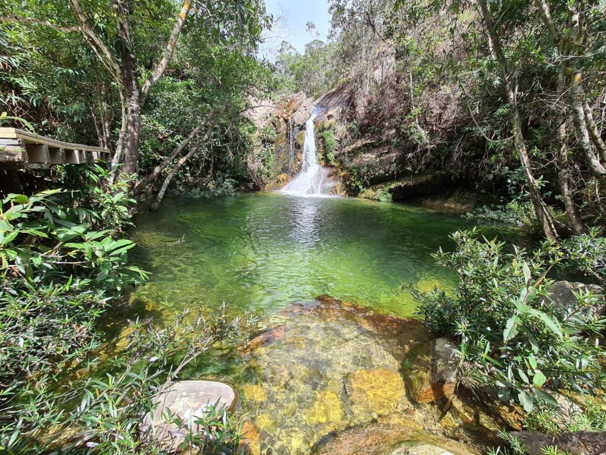 Cachoeira E Pousada Paraiso Dos Pandavas Alto Paraiso de Goias Luaran gambar